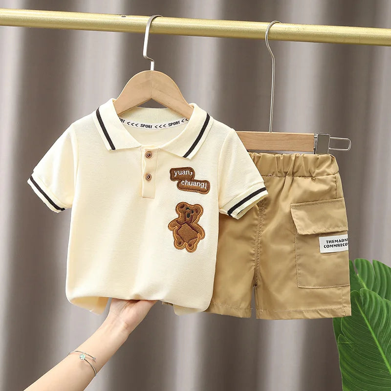 Baby Boy Cartoon Clothing Set