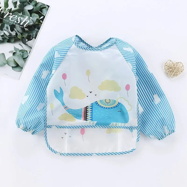 Waterproof Cartoon Baby Eating Smock