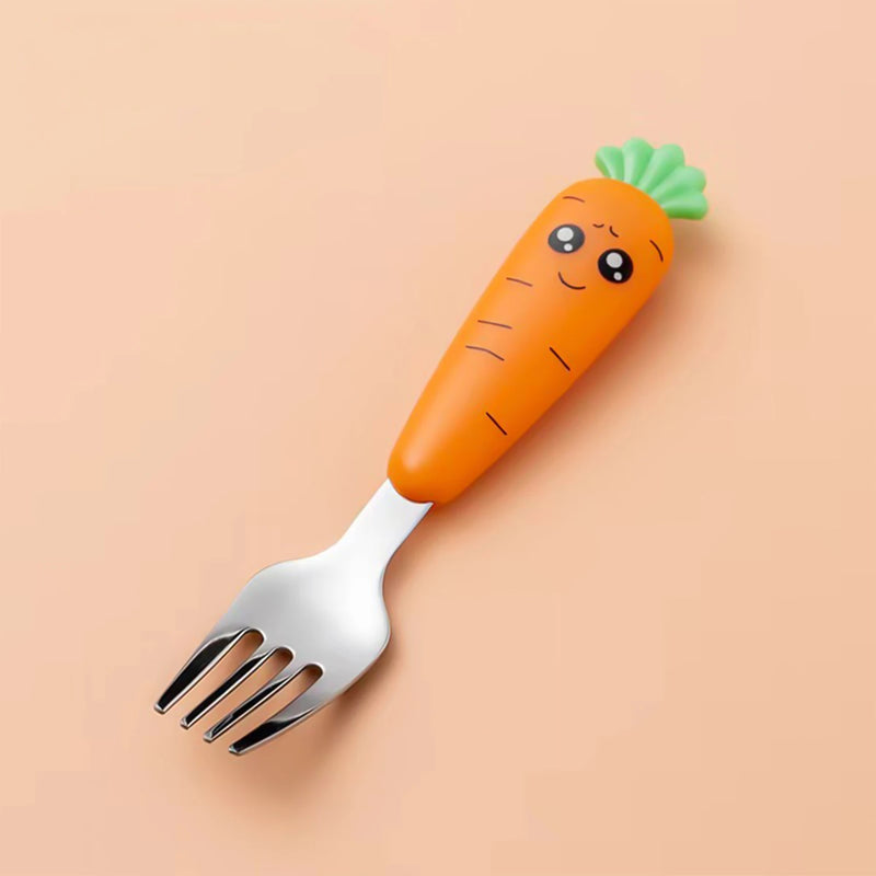 Cartoon Radish Kids Cutlery Set