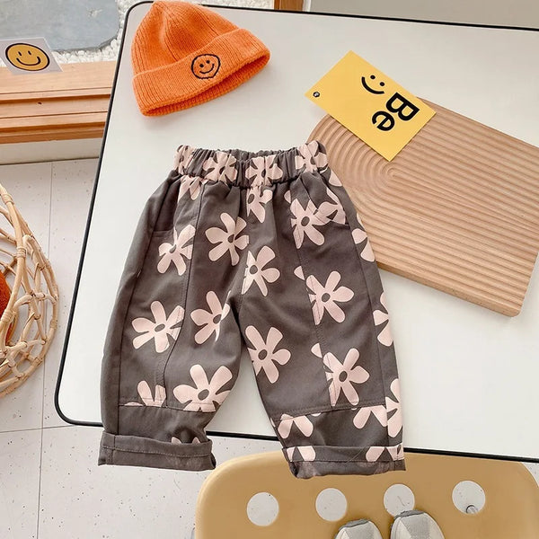 Retro Flower Baby Pants