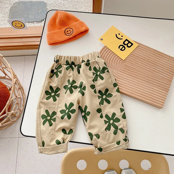 Retro Flower Baby Pants