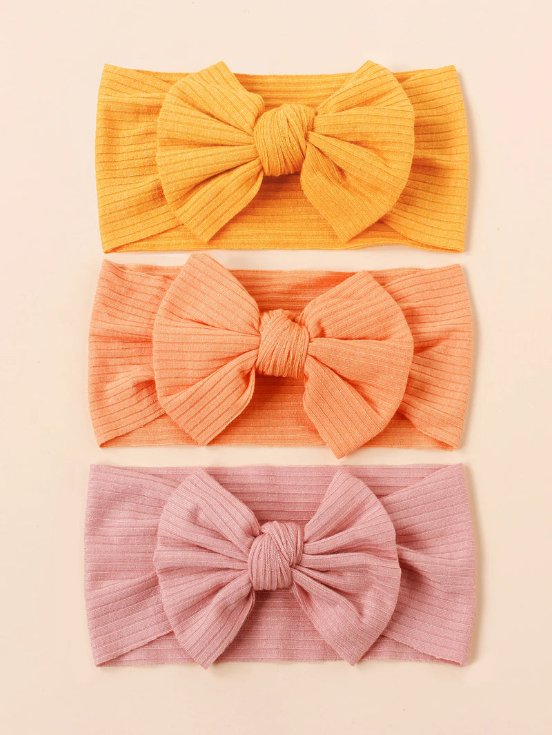 Knitted Baby Hairband Set