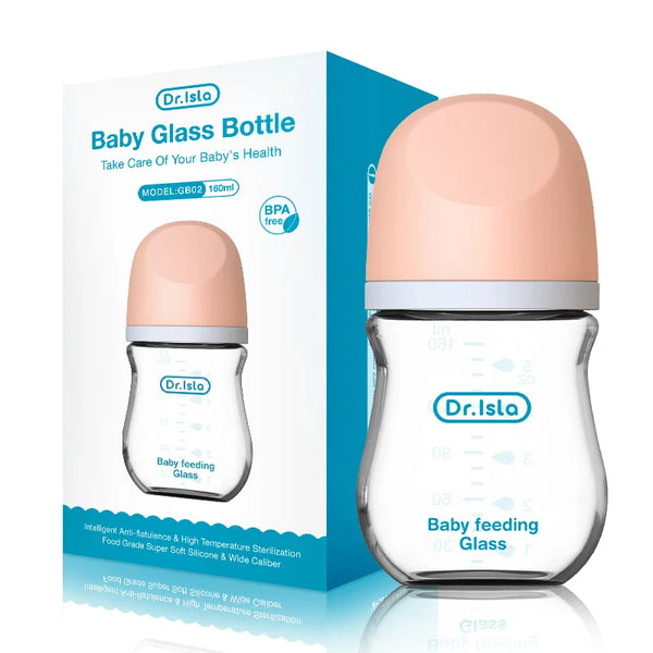 Anti-Colic Glass Baby Bottle